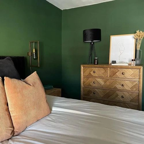 Foto der Farbe Farrow and Ball W55 Duck Green