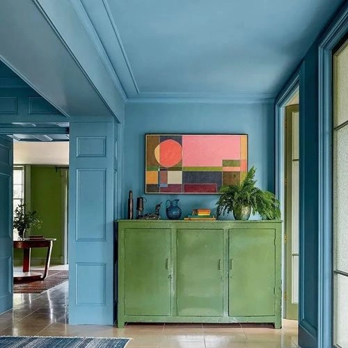 Foto der Farbe Farrow and Ball 86 Stone Blue