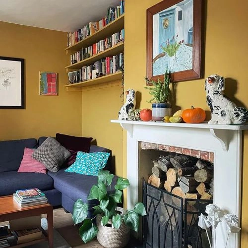 Foto der Farbe Farrow and Ball 66 India Yellow