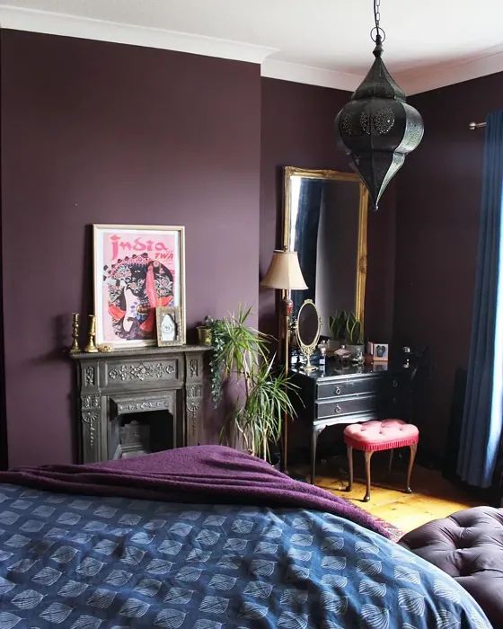 Dark purple schlafzimmer Brinjal interior